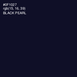 #0F1027 - Black Pearl Color Image